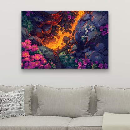 Hot river - 32"x32" Canvas