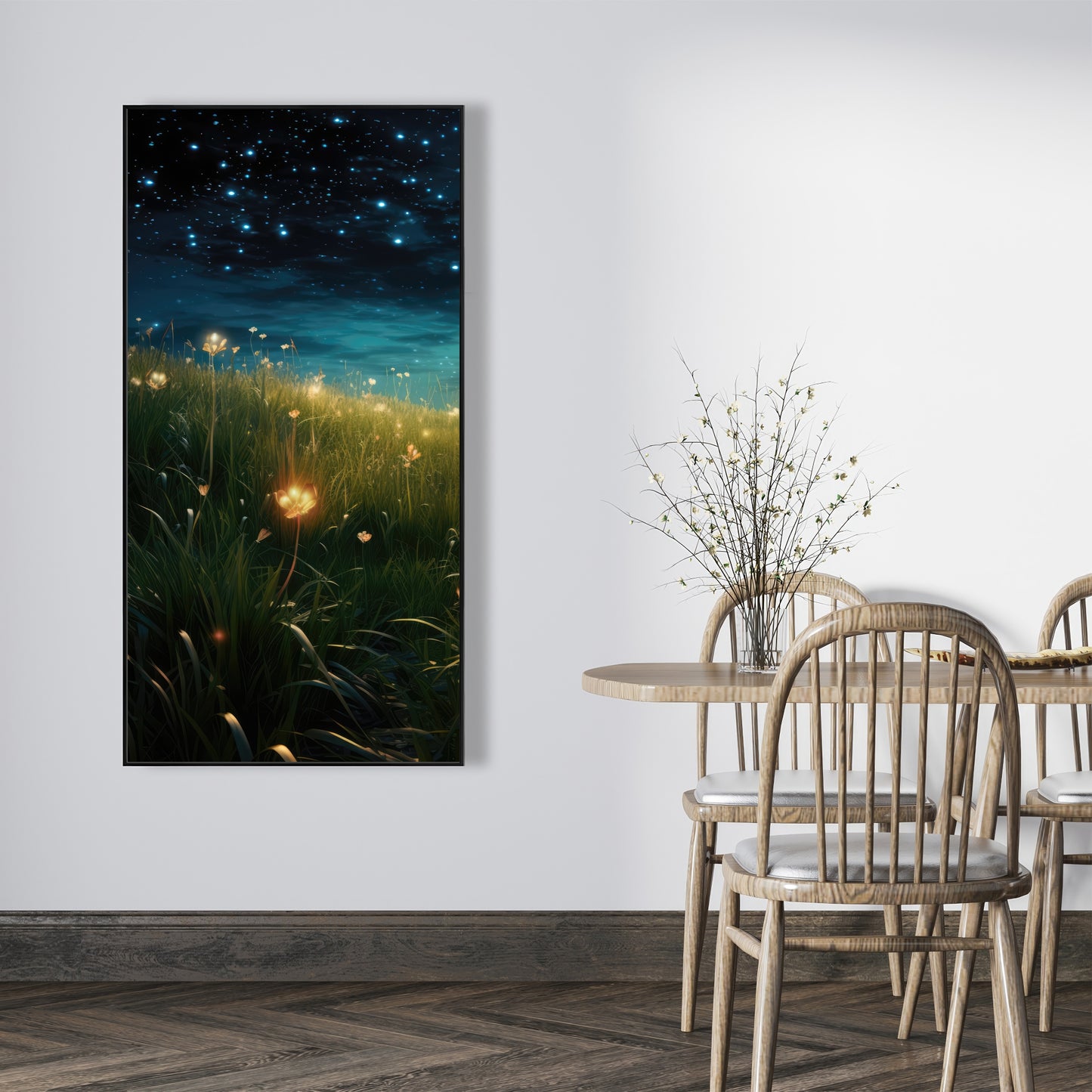The night sky - 36"x36" Framed canvas