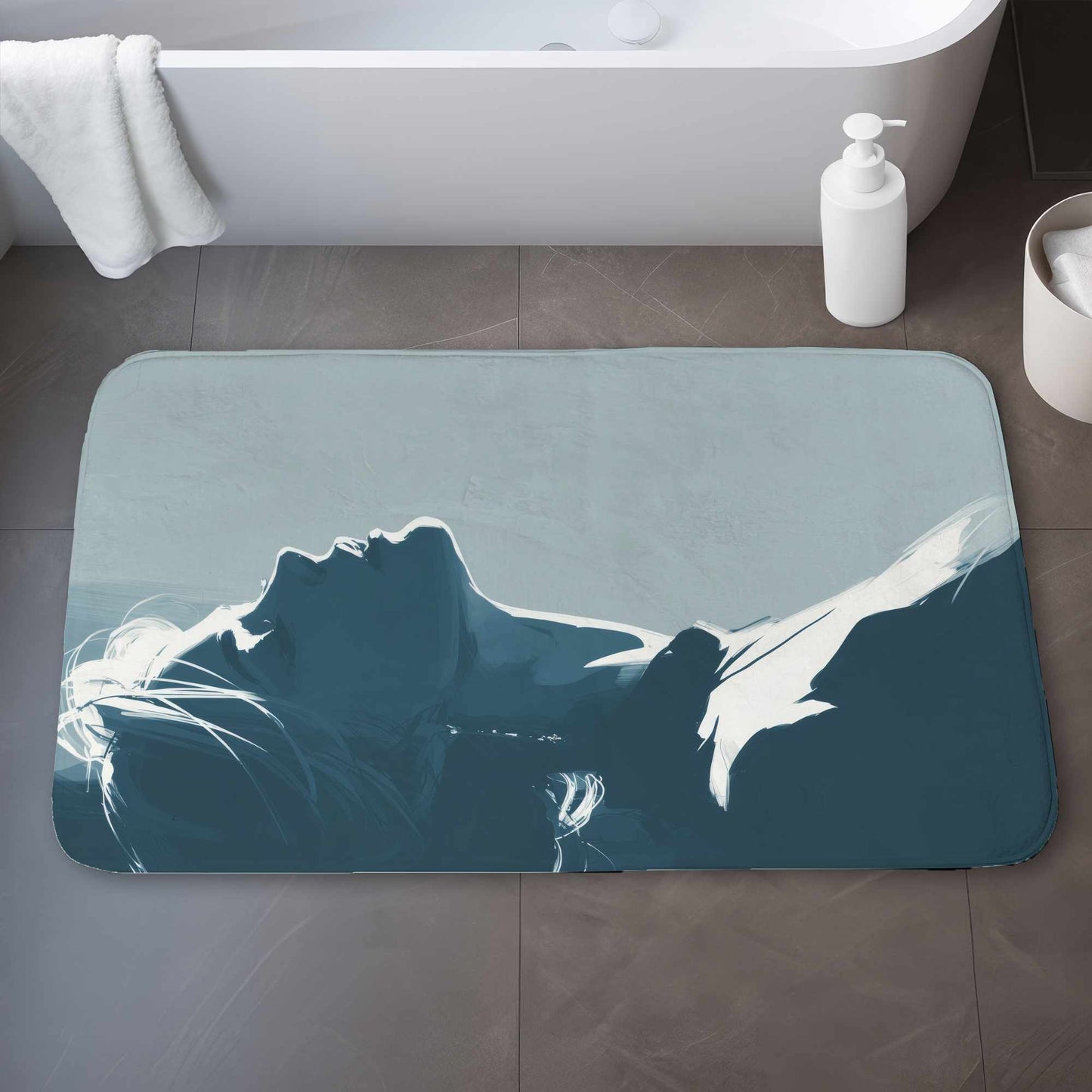 Tapis de bain Silent Light Glow | Tapis doux de décoration intérieure