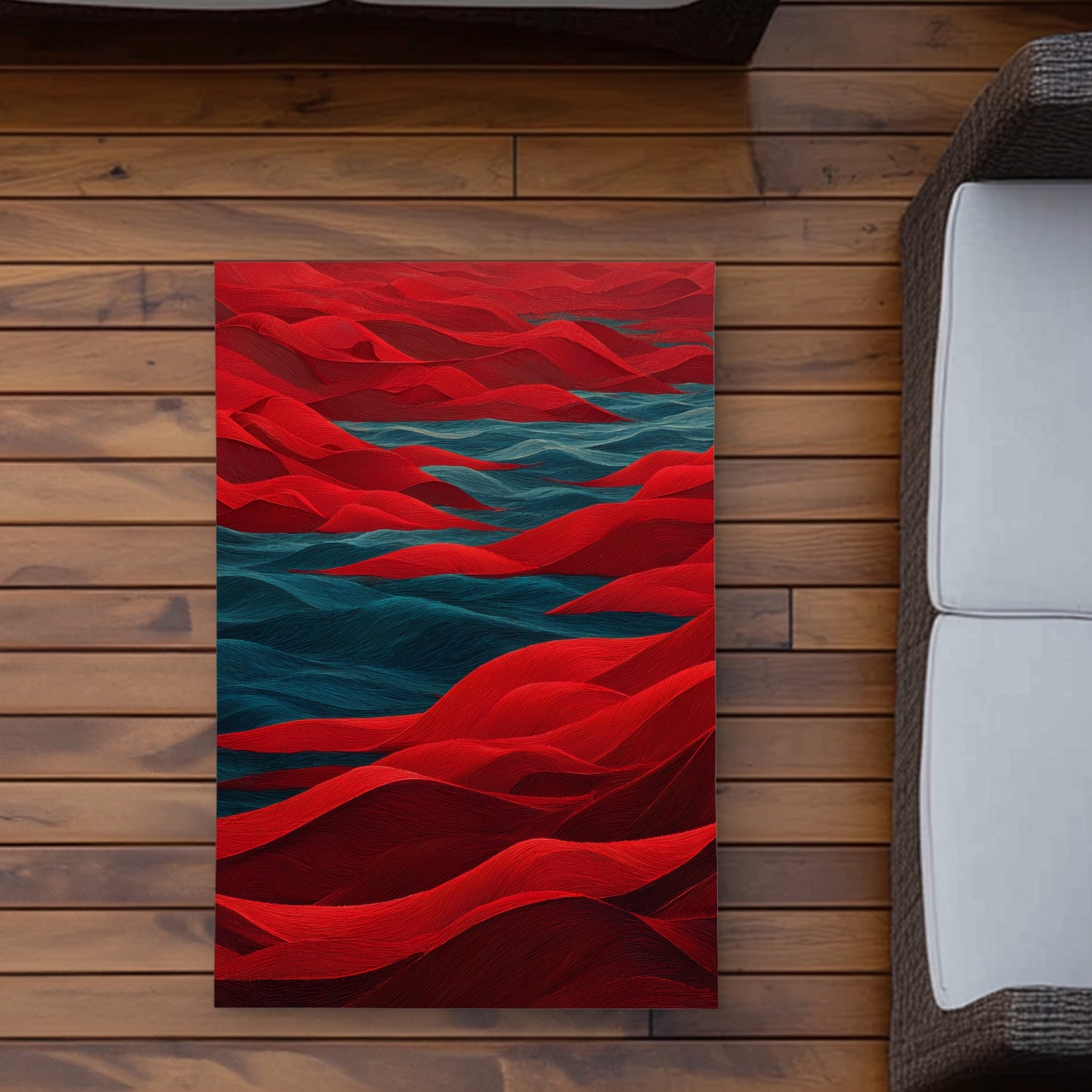 Tapis d'extérieur Mer Rouge | Accent de décoration élégant