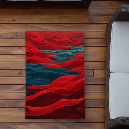 Tapis d'extérieur Mer Rouge | Accent de décoration élégant