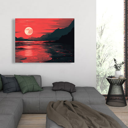 Bloody tides - 32"x32" Canvas