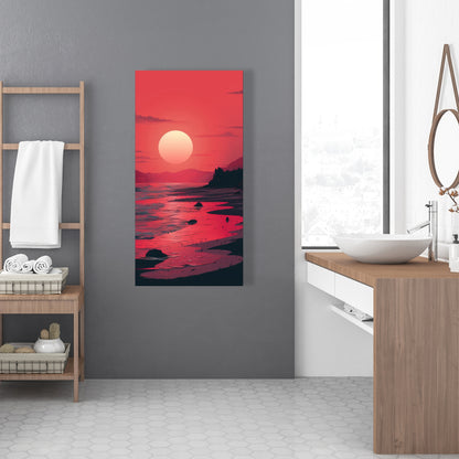 Red sky - 32"x32" Canvas