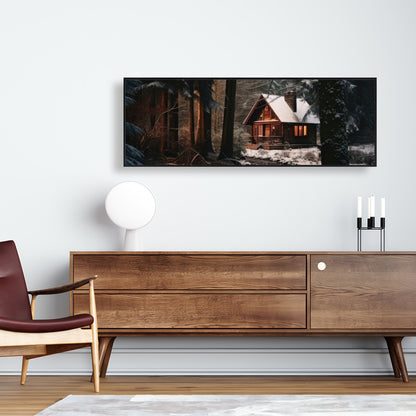 By the river - 36"x36" Framed canvas