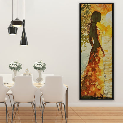 Peaceful sun - 36"x36" Framed canvas