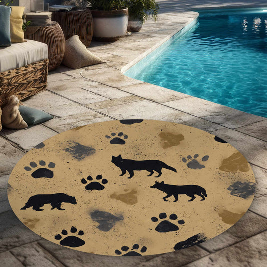 Tapis d'extérieur Wild Tracks Echo | Décoration élégante pour la maison