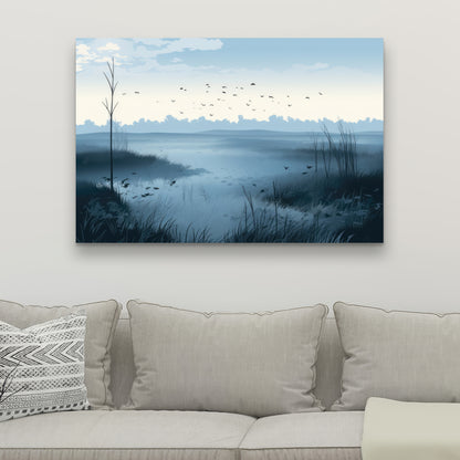 Evening marsh - 32"x32" Canvas
