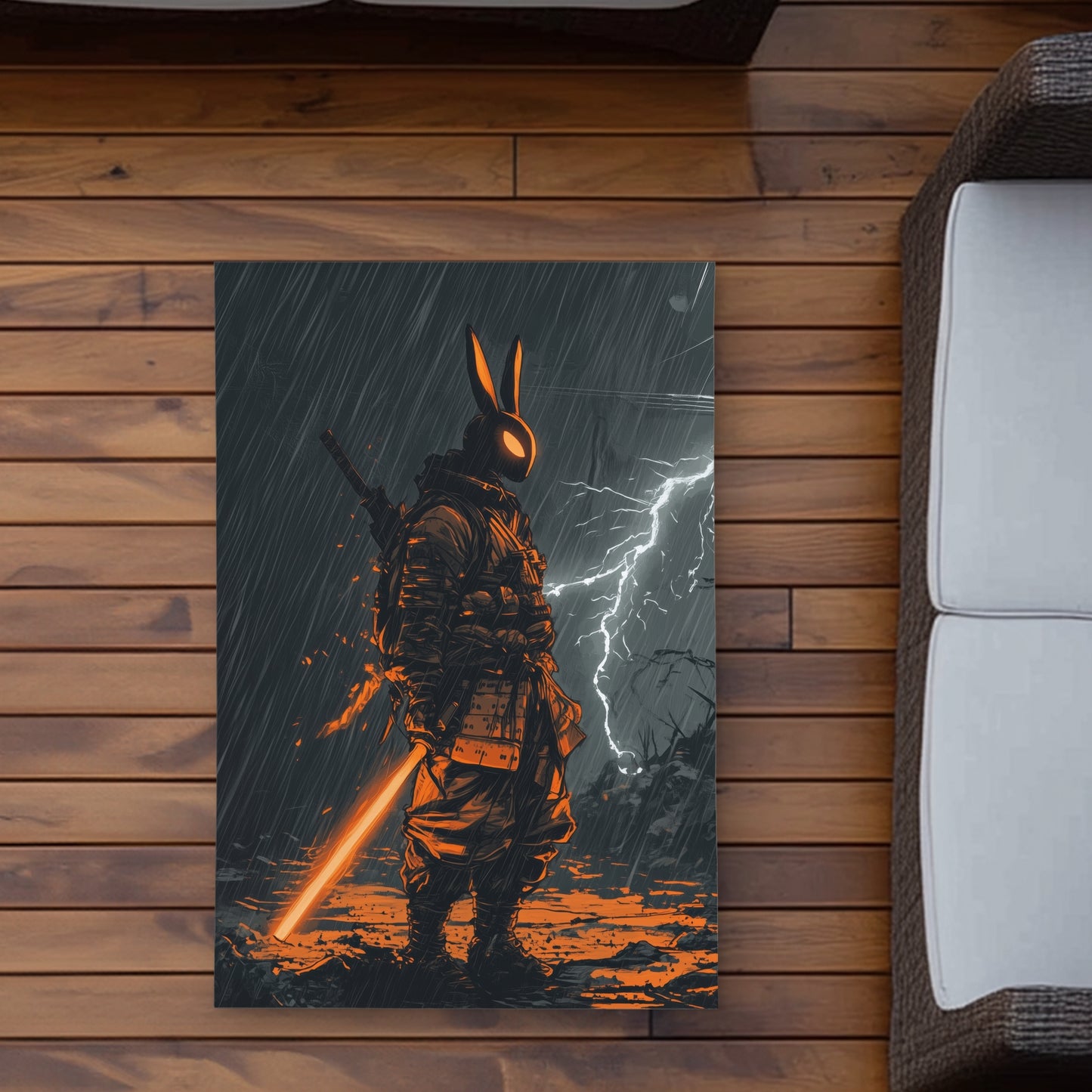 War machine White Outdoor Area Rug for Home Decor | Stylish