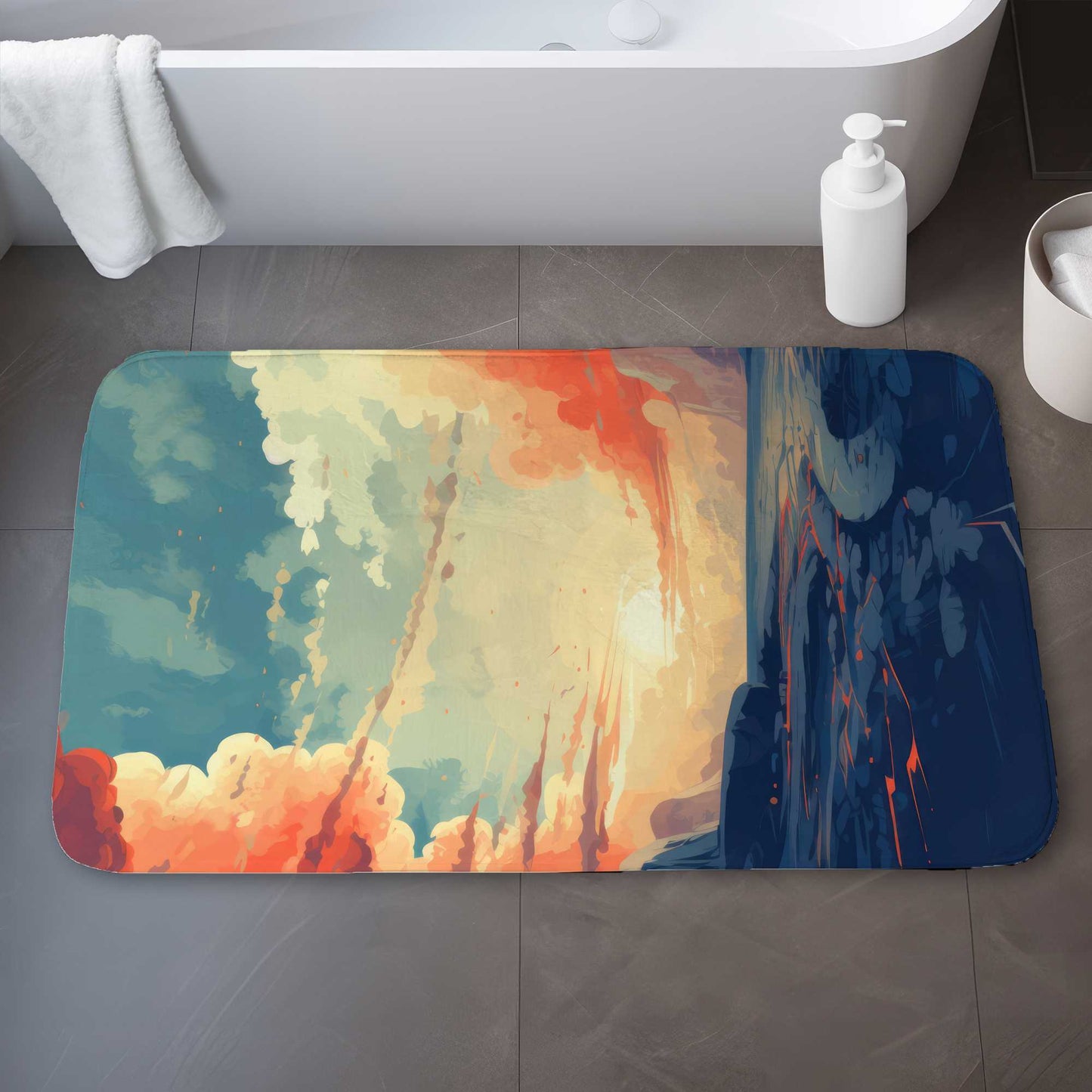 Enfin Tapis de Bain Clair | Tapis Décoratif Doux et Élégant