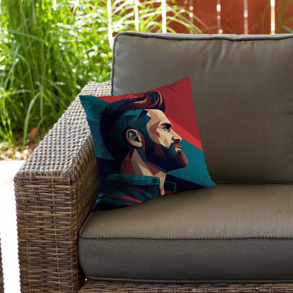 Courageous Blue Poly Twill Throw Pillow Insert