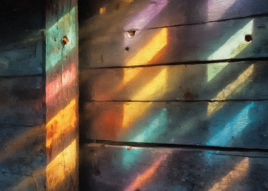 Rainbow Glint Red Indoor Outdoor Door Mat | Home Decor