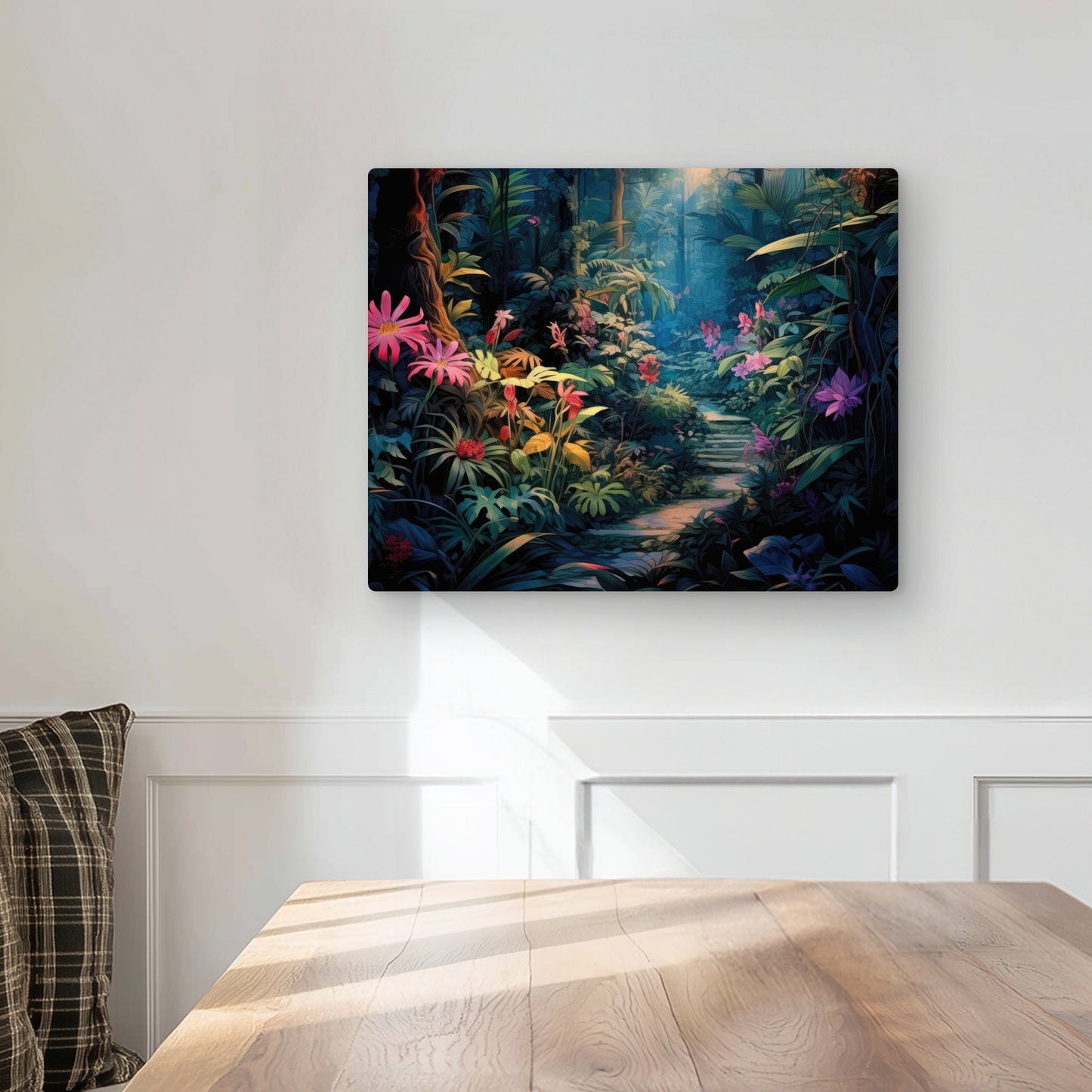 Against all odds - Green Metal Print for Home Decor