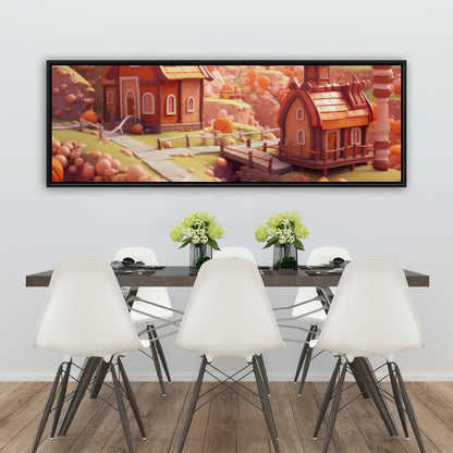 Toy town - 36"x36" Framed canvas