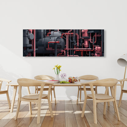 Dark pipes - Gray canvas for stylish home decor accents