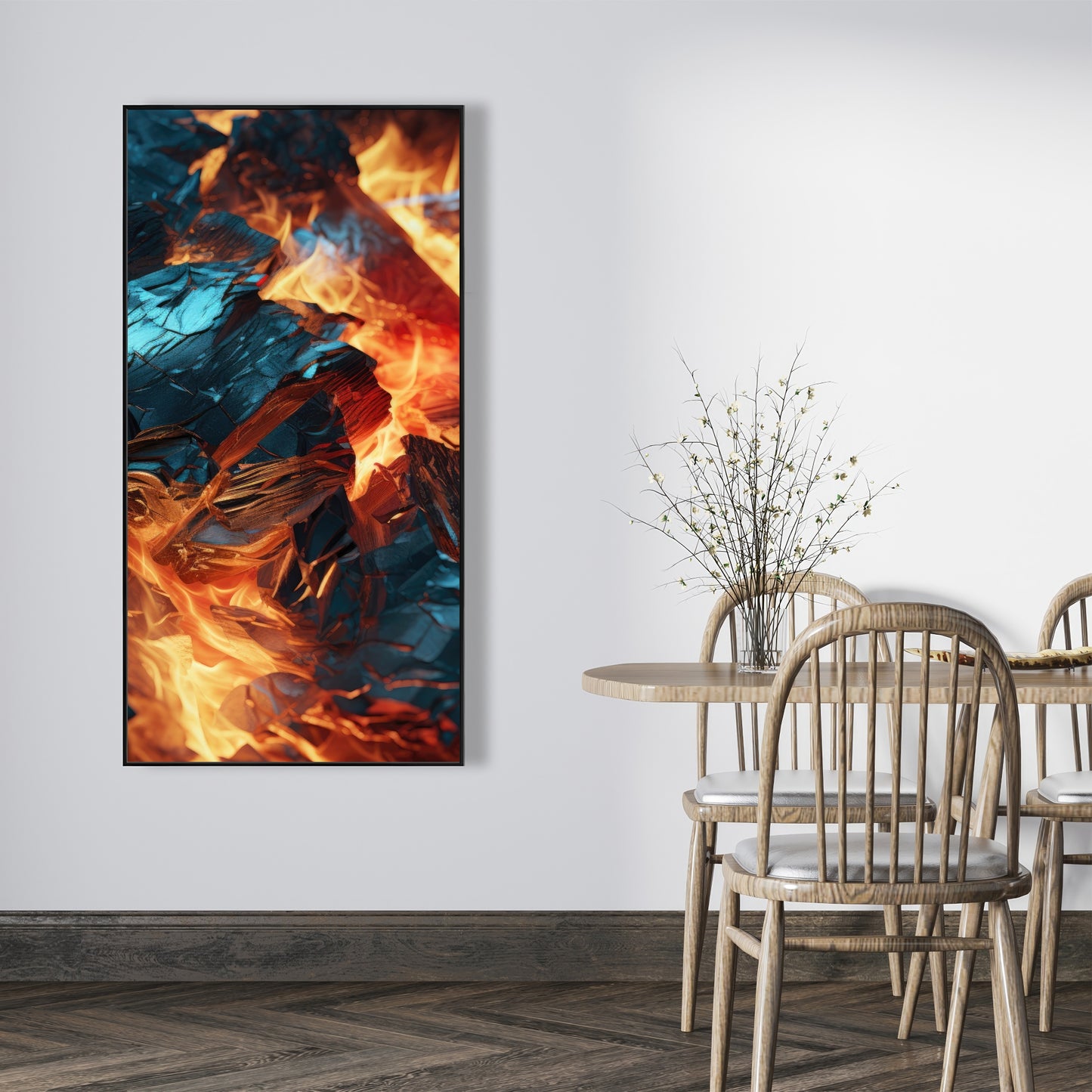 Cursed Visions - Yellow Framed Canvas for Home Decor