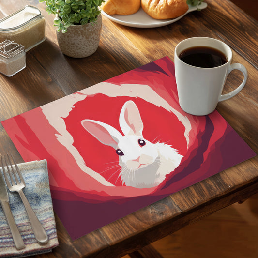 Looking Out Pink Polyester Placemat | Home Decor Accent