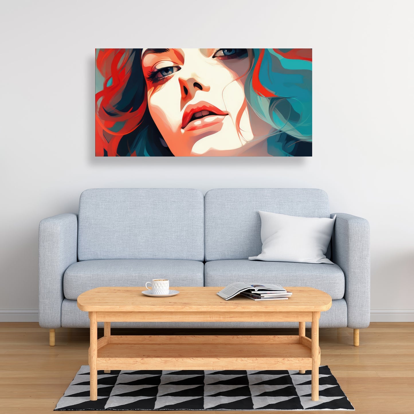 Dangerous Lips - Red Canvas Home Decor Art for Bold Style