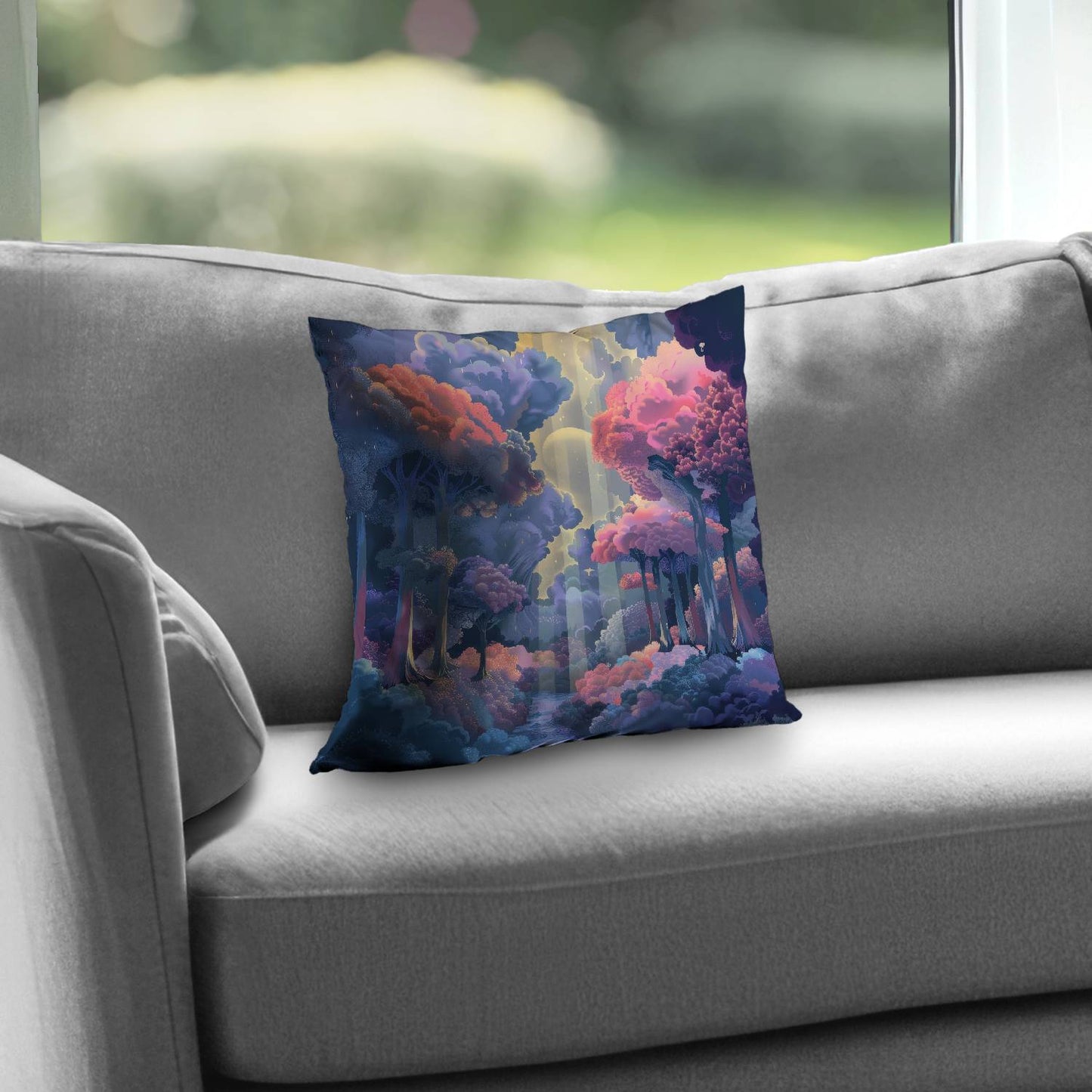 Beams Poly Twill Throw Pillow - Stylish Home Decor Accent