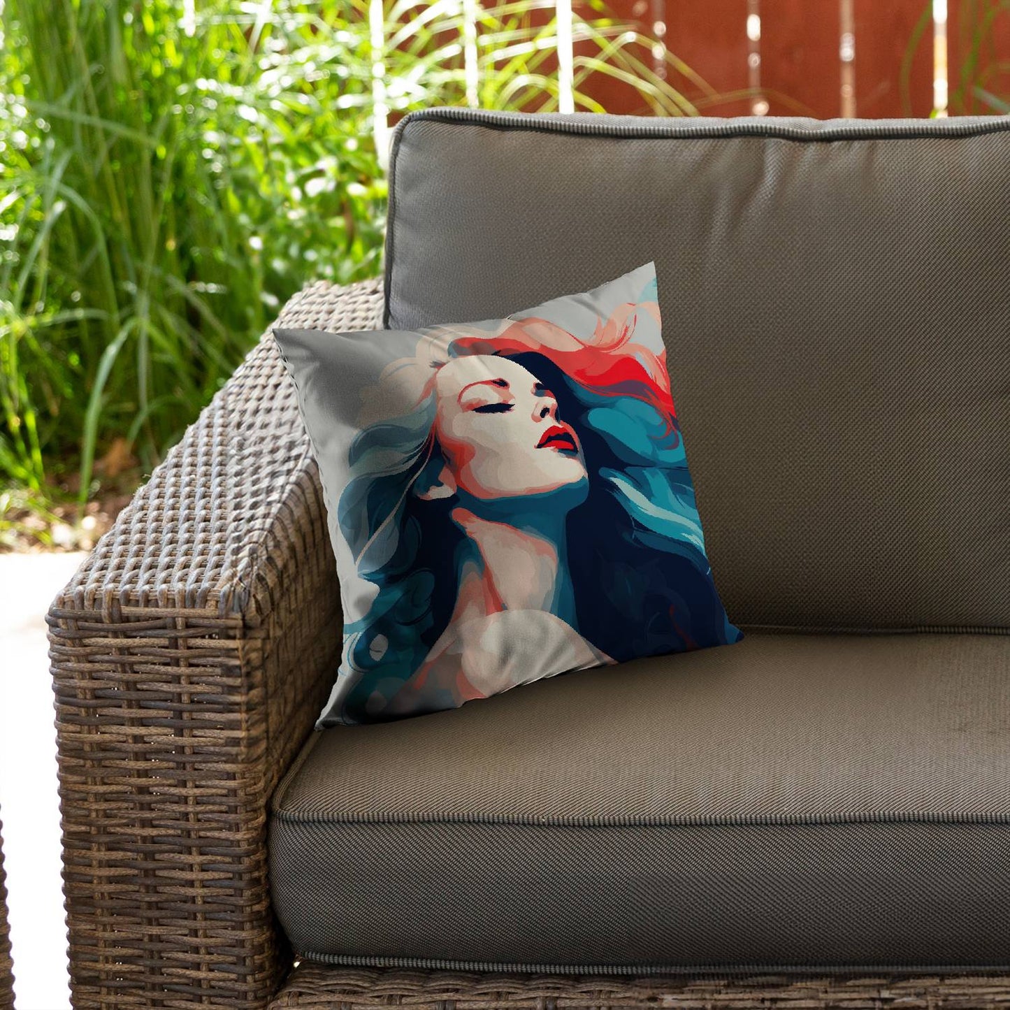 Beauty at its purest - Throw pillow - Print on demand