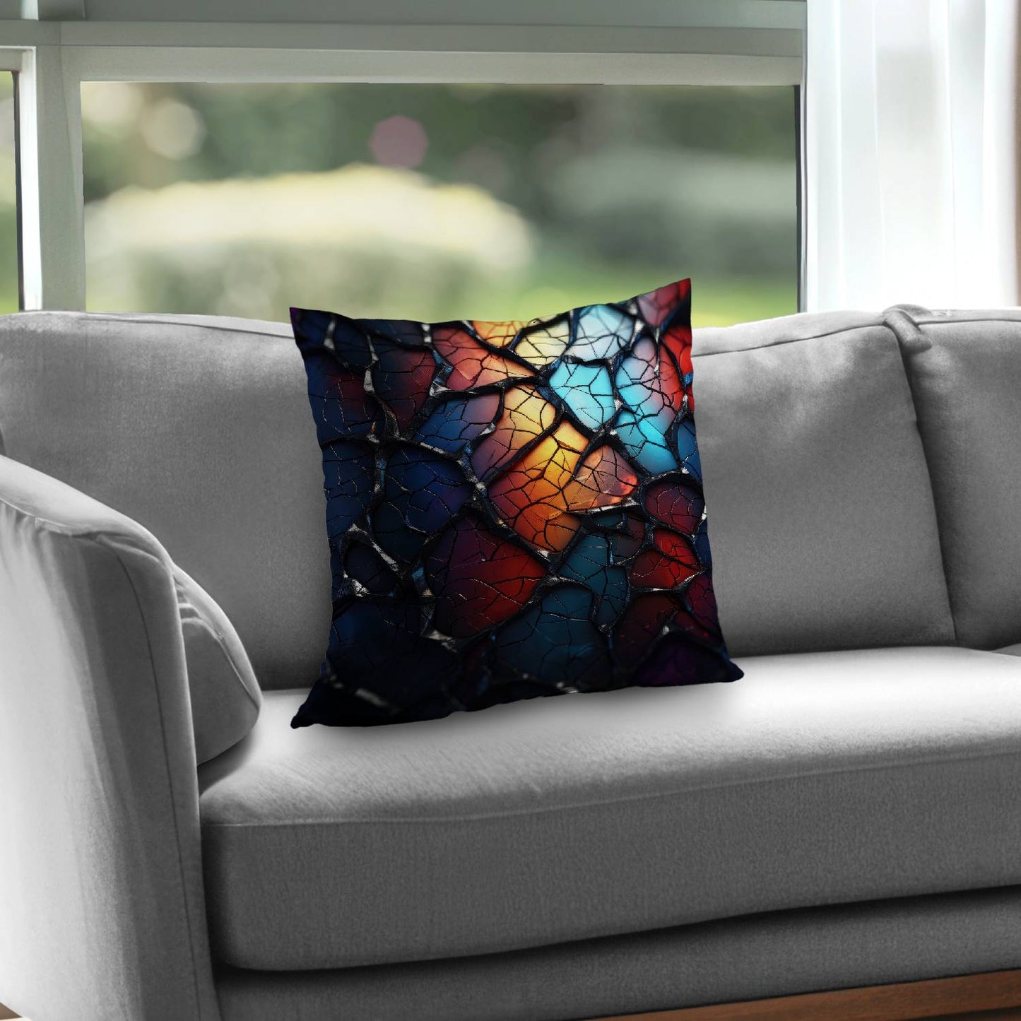 Oil shade - Throw pillow - Print on demand