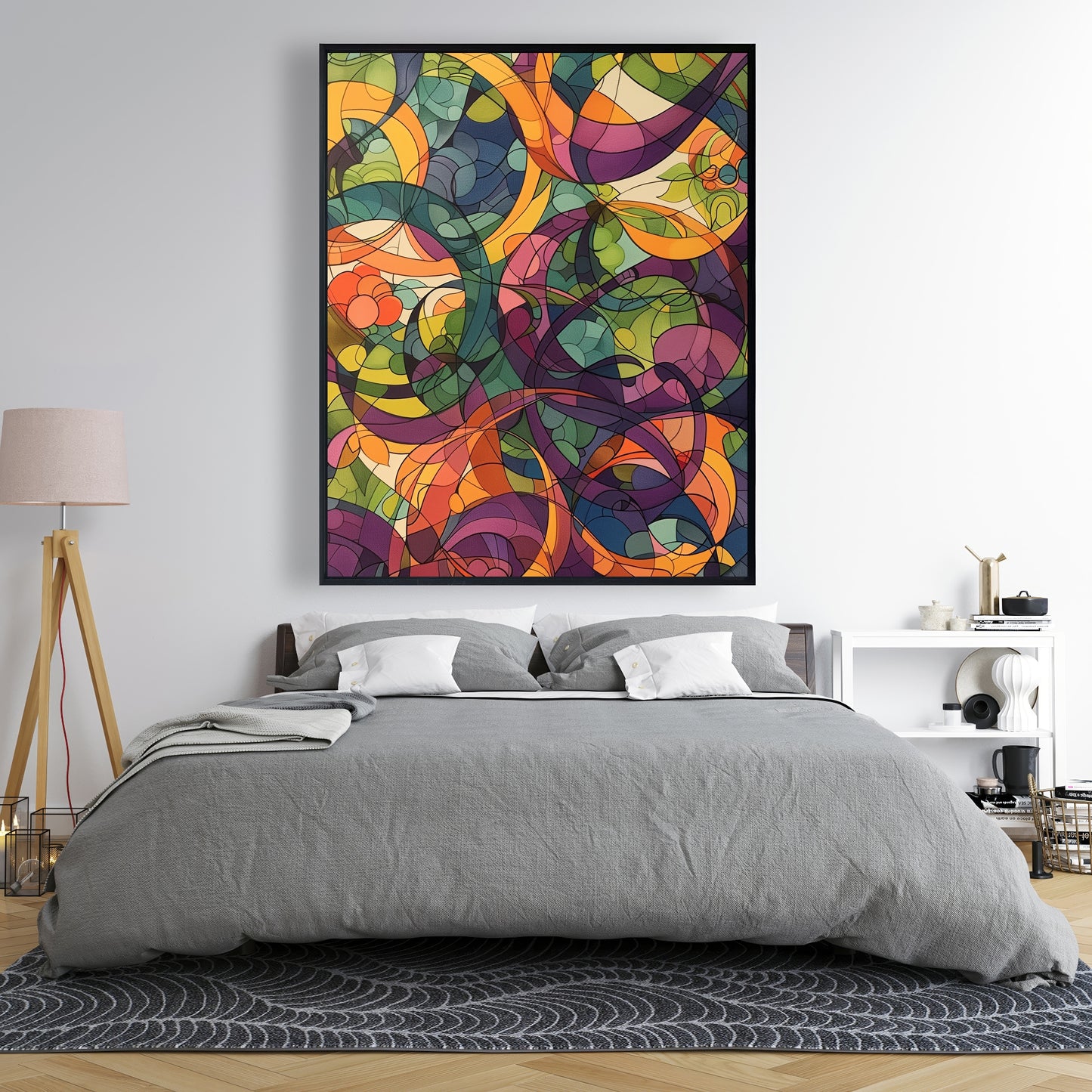 Converge - 24"x24" Framed canvas