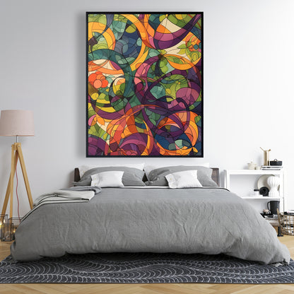 Converge - 24"x24" Framed canvas