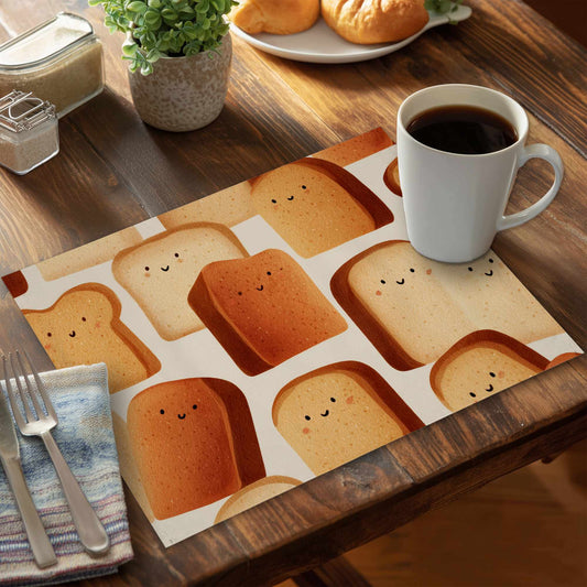 Toasty Smiles Polyester Placemat | Stylish Home Decor