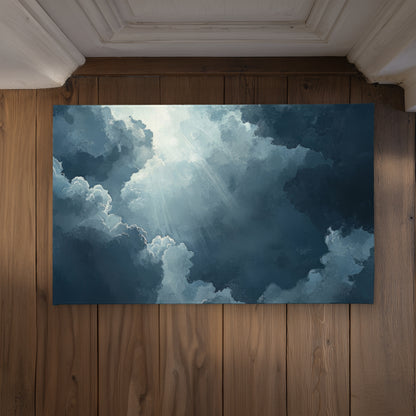 Afterglow White Indoor Outdoor Door Mat | Home Decor Accent