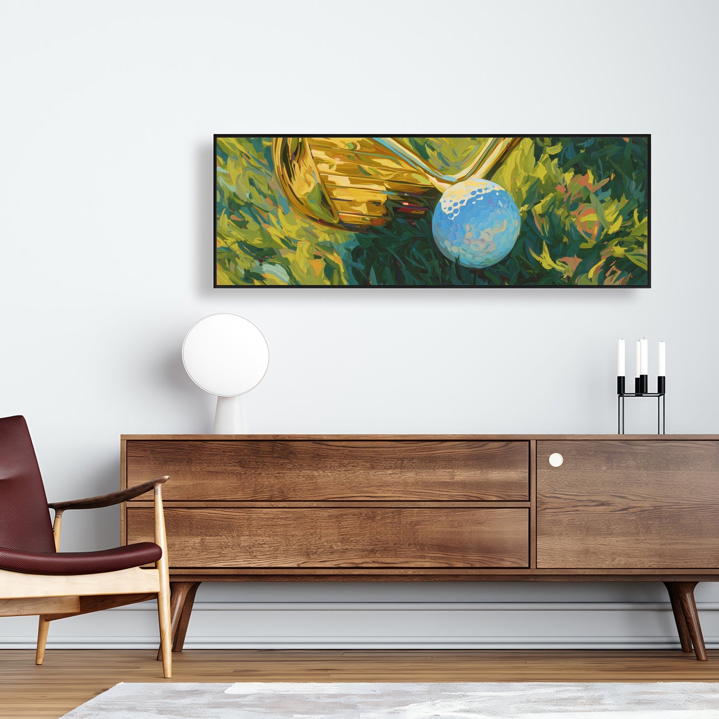 Golden club - 24"x24" Framed canvas