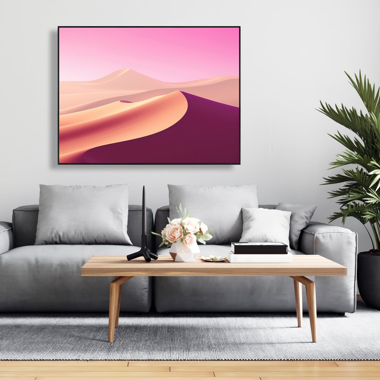 Calm dunes - 36"x36" Framed canvas
