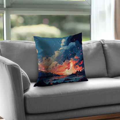 Le magma n'attend pas - Coussin décoratif en sergé de polyester pour la maison
