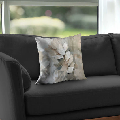 Leaf Poly Twill Throw Pillow - Stylish Home Decor Accent