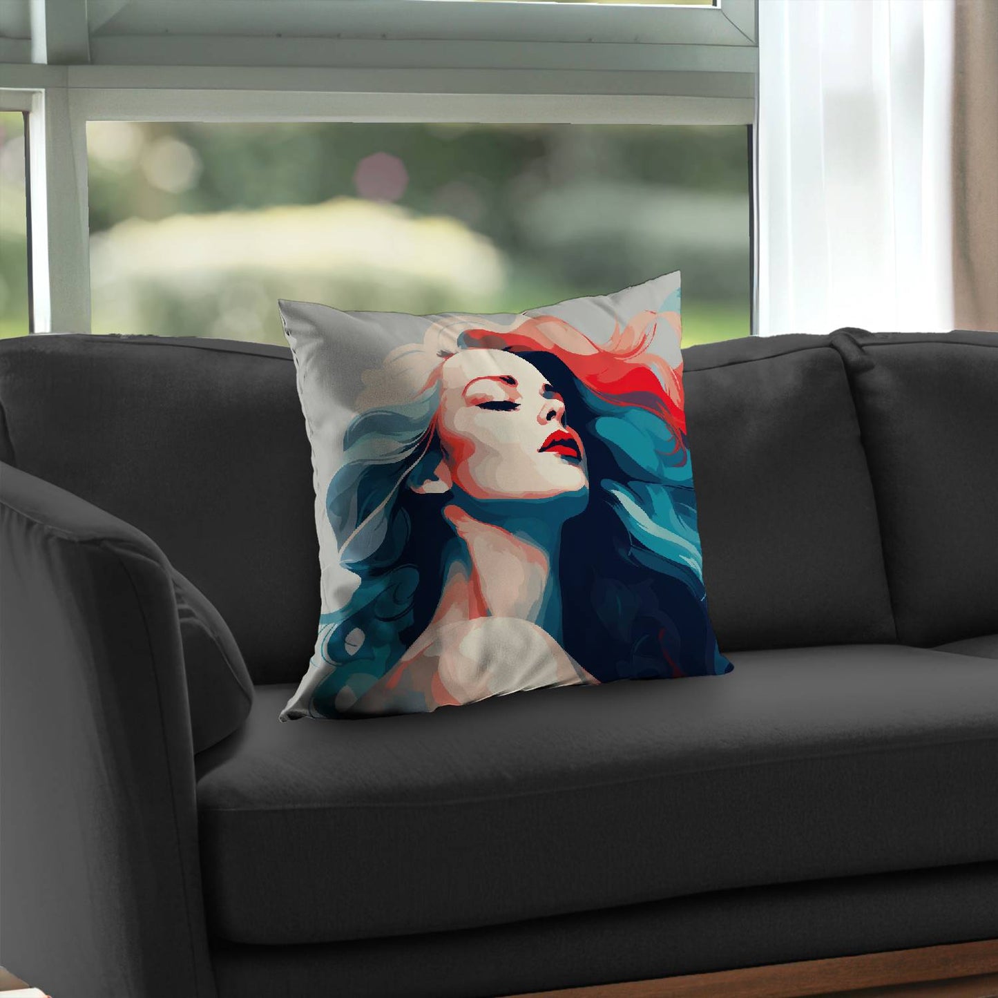 Beauty at its purest - Throw pillow - Print on demand