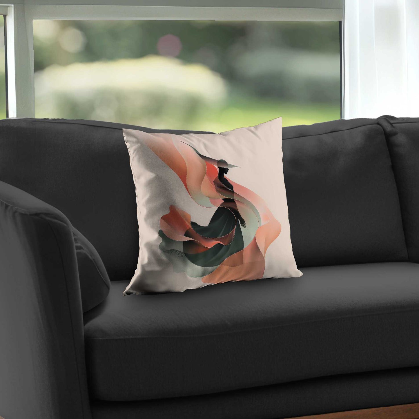 Elegance Poly Twill Throw Pillow - Stylish Home Decor Accent