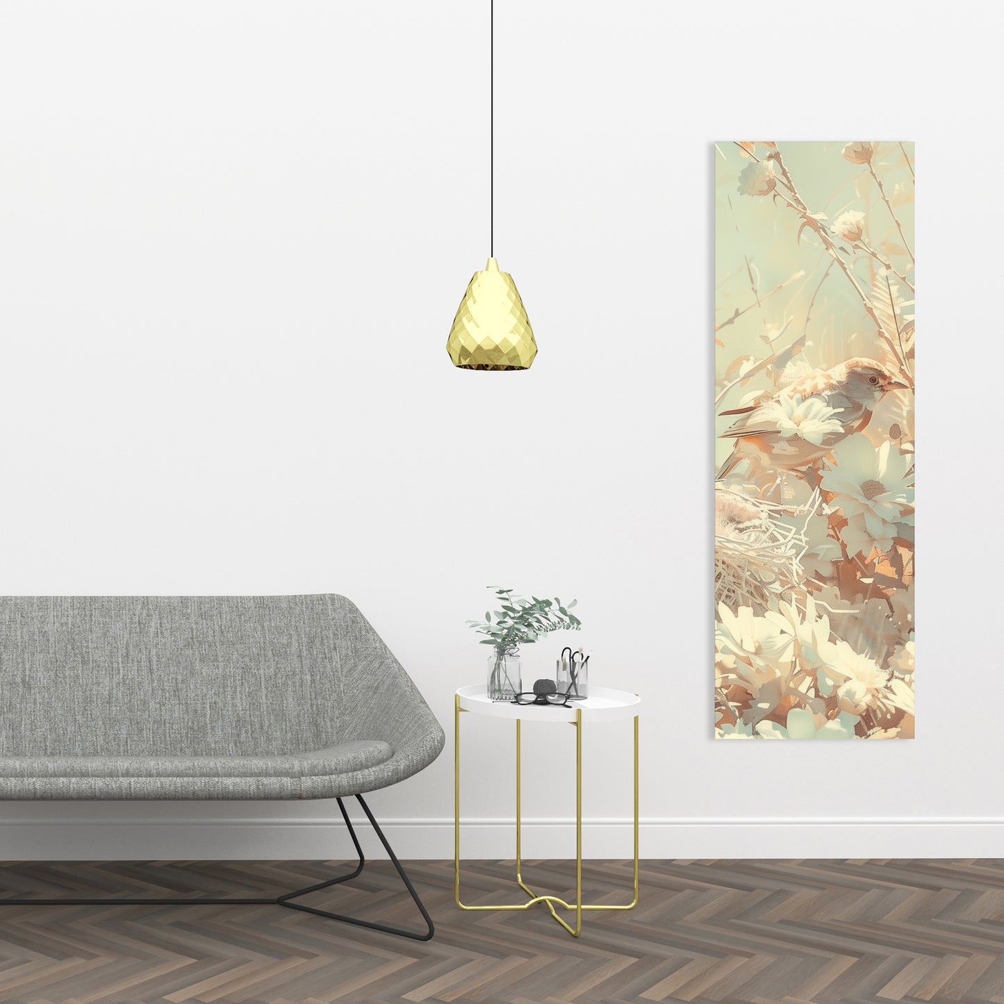 The Nest - Beige Canvas for Elegant Home Decor | Stylish Art