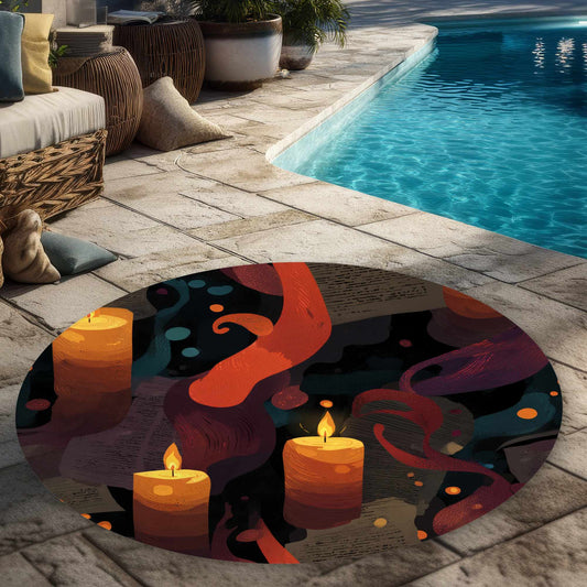 Tapis d'extérieur Whispers in Flame | Décoration intérieure élégante