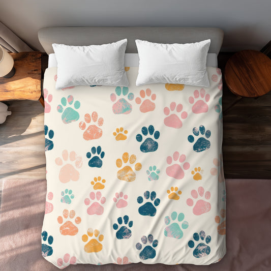 Cute paws - 88"x88" Duvet Cover