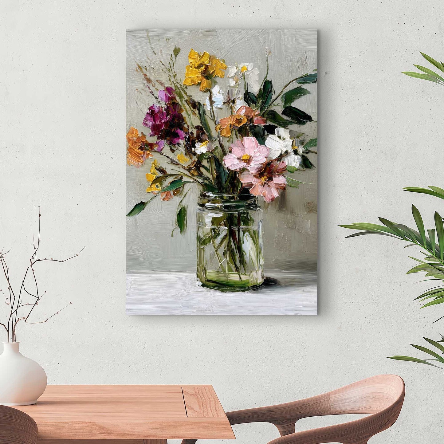 Still Life Green Canvas | Elegant Home Decor Art Piece