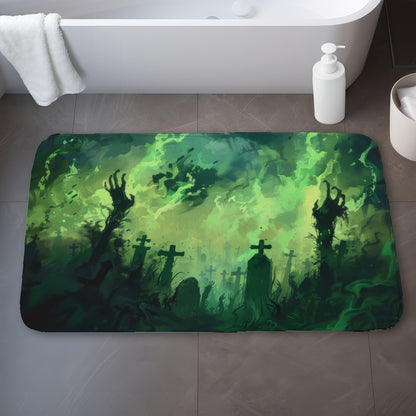 Reaching Hell Black Bath Mat | Stylish Home Decor Accessory