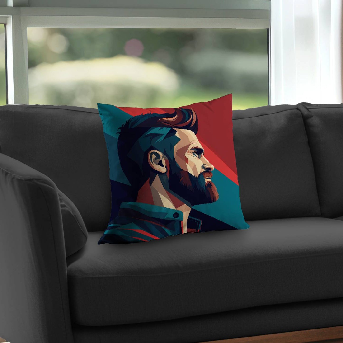 Courageous Blue Poly Twill Throw Pillow Insert