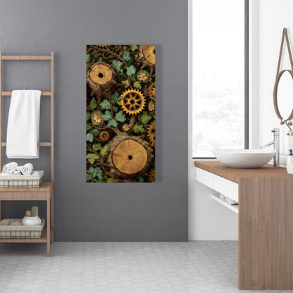 Hiding gears - 24"x24" Canvas