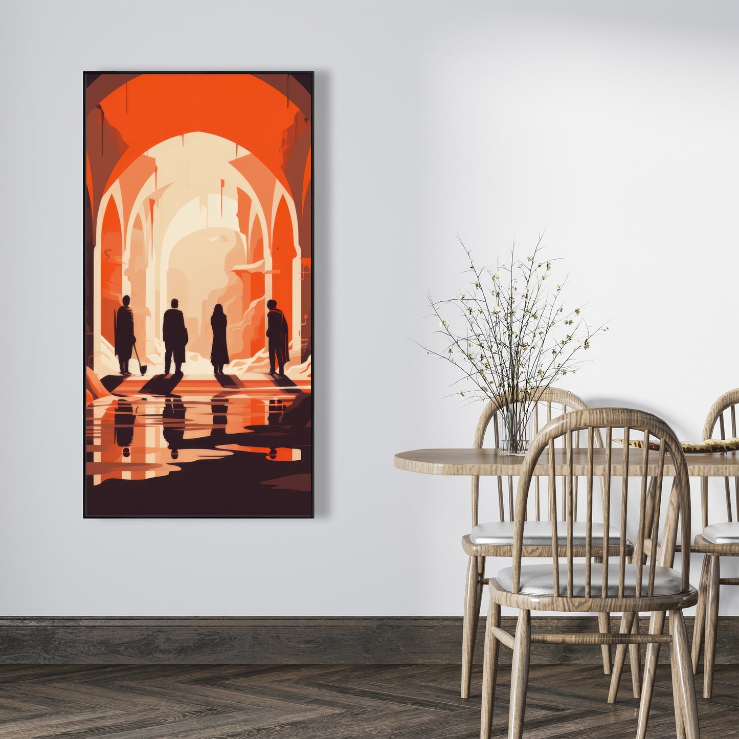 Faith Restored Beige Framed Canvas | Elegant Home Decor