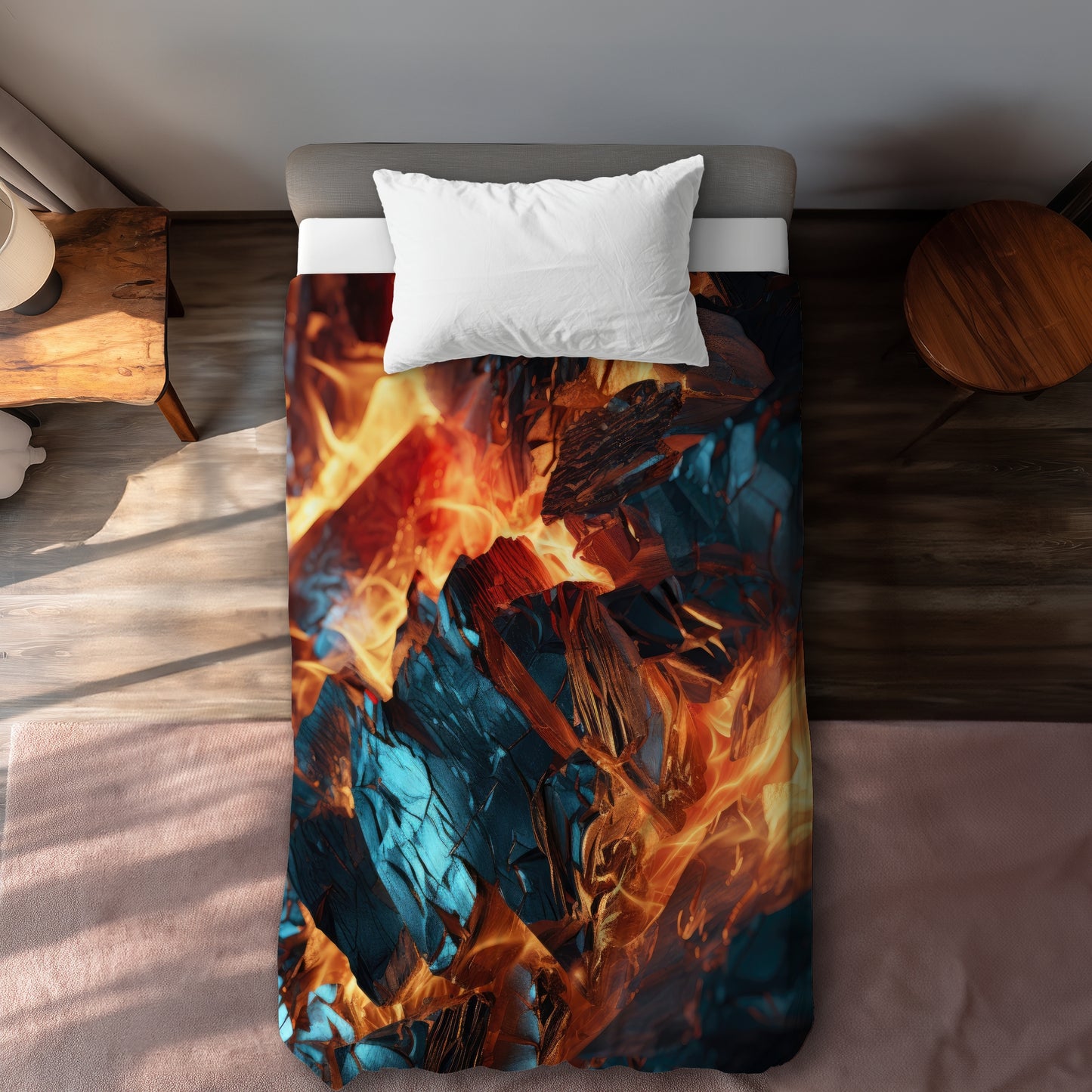 Cursed Visions Black Duvet Cover | Stylish Home Decor