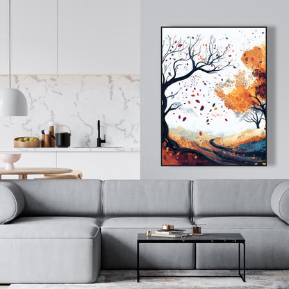 Cool weather - 36"x36" Framed canvas