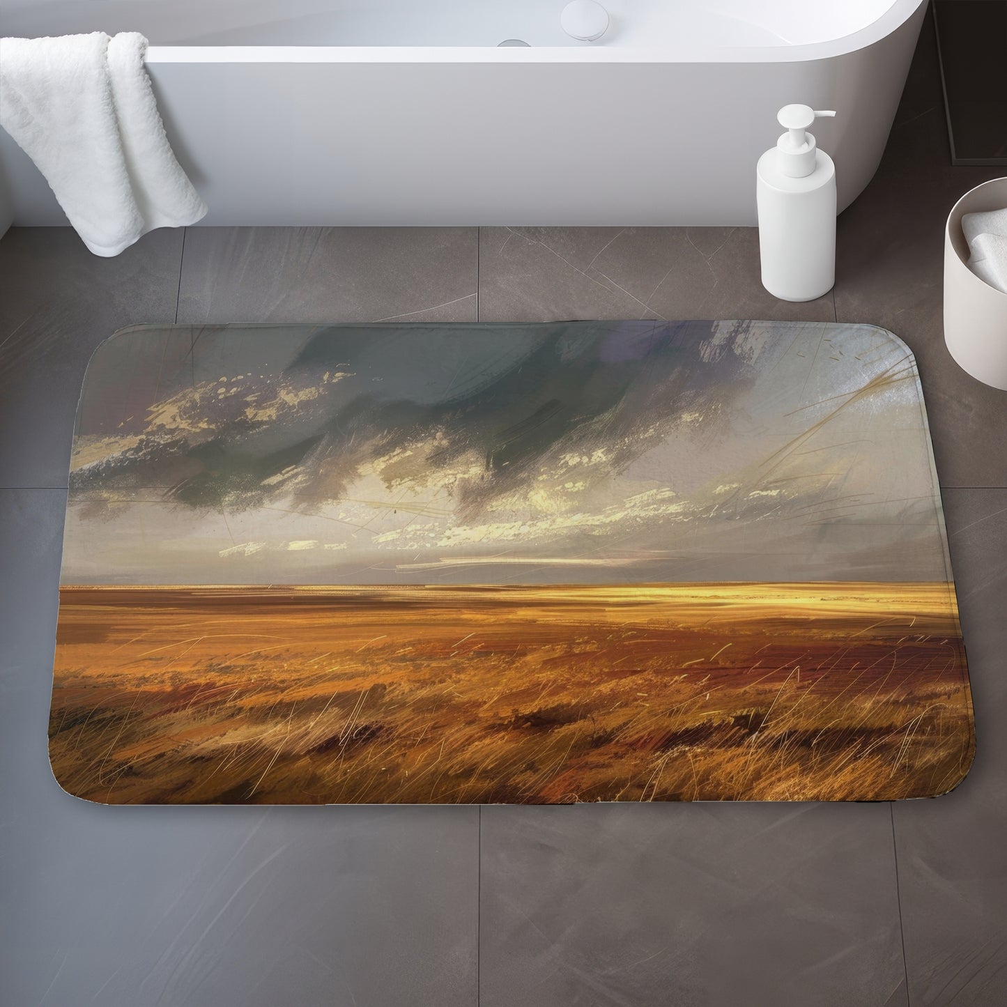 Before the storm - 17"x24" Bath mat