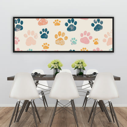 Cute paws - 36"x36" Framed canvas