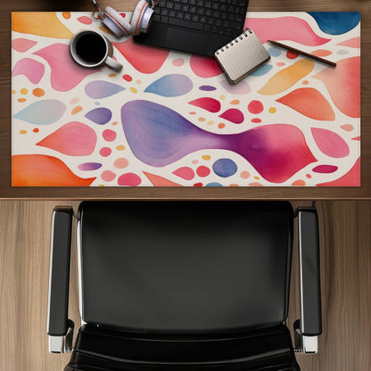 Splotches Pink Desk Mat | Stylish Home Decor Accessory