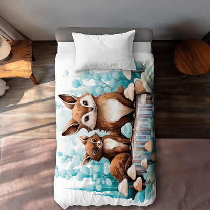Two pals - 88"x88" Duvet Cover