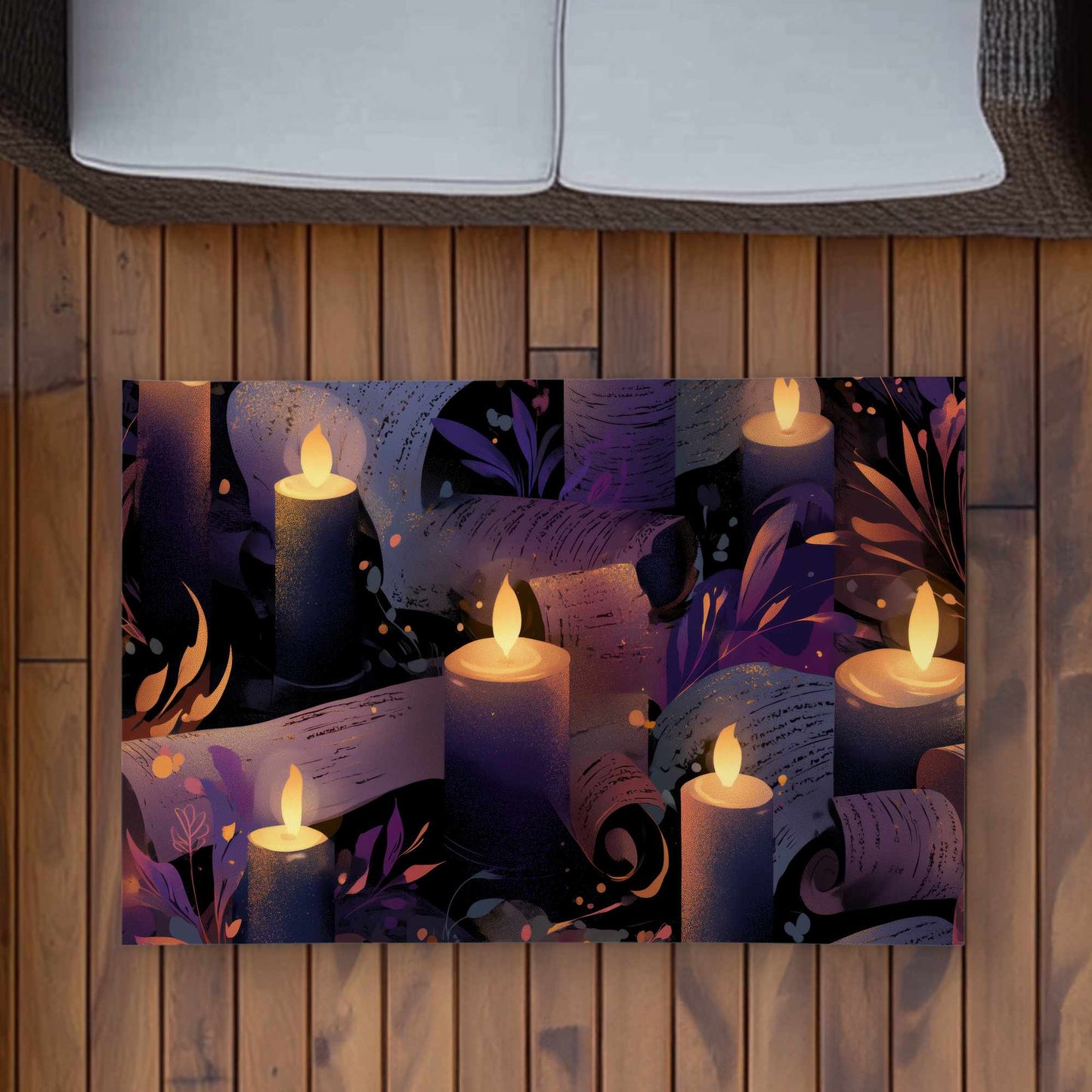 Tapis d'extérieur « Chuchotis à la chandelle » | Décoration d'intérieur