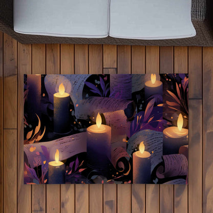 Tapis d'extérieur « Chuchotis à la chandelle » | Décoration d'intérieur